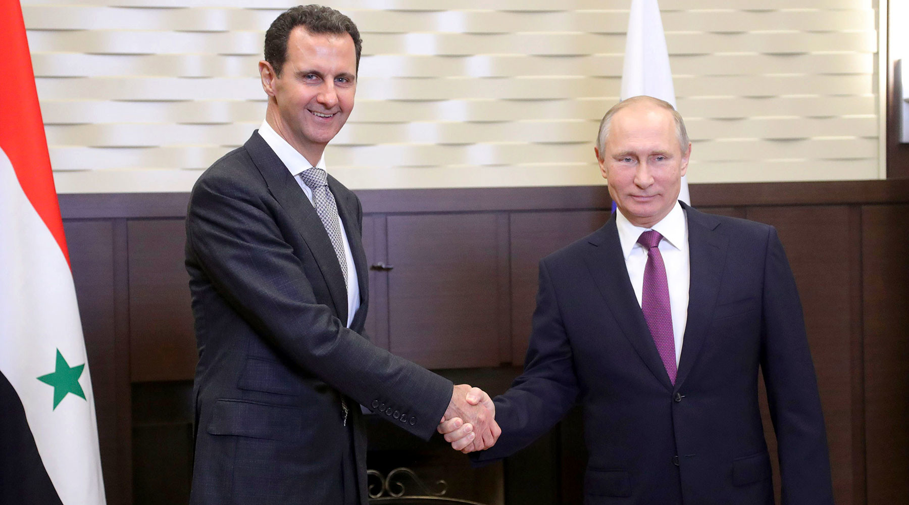 Башар Асад и Владимир Путин