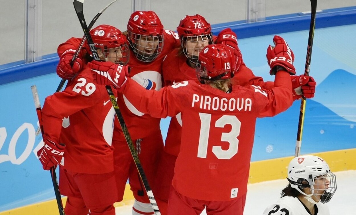 Женская сборная России по хоккею победила команду Швейцарии