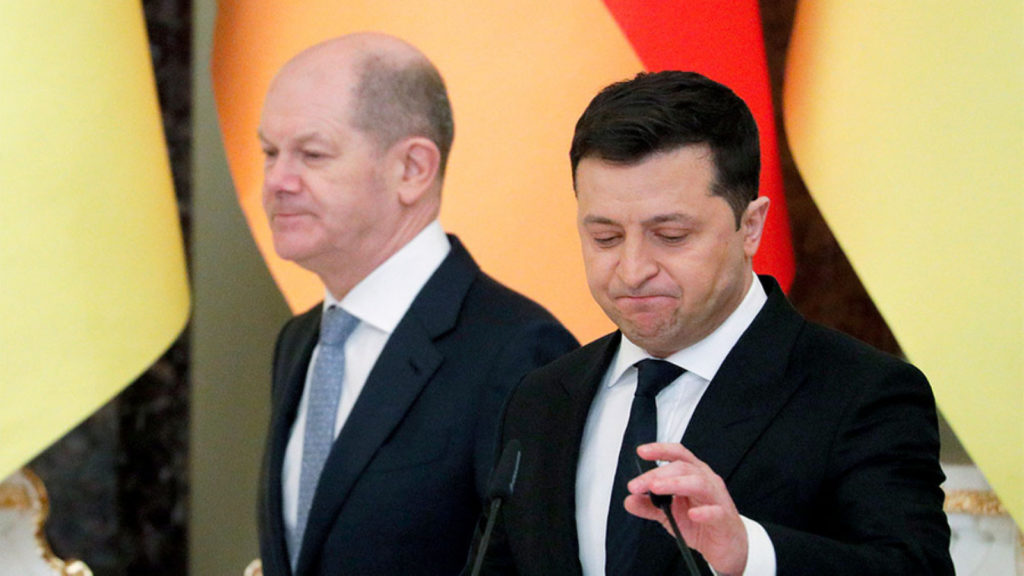 Шольц и Зеленский сообщили, что мирное урегулирование конфликта возможно только при отводе войск России из Украины