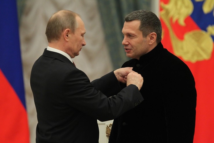 Президент России наградил Владимира Соловьева орденом «За заслуги перед отечеством» 4 степени