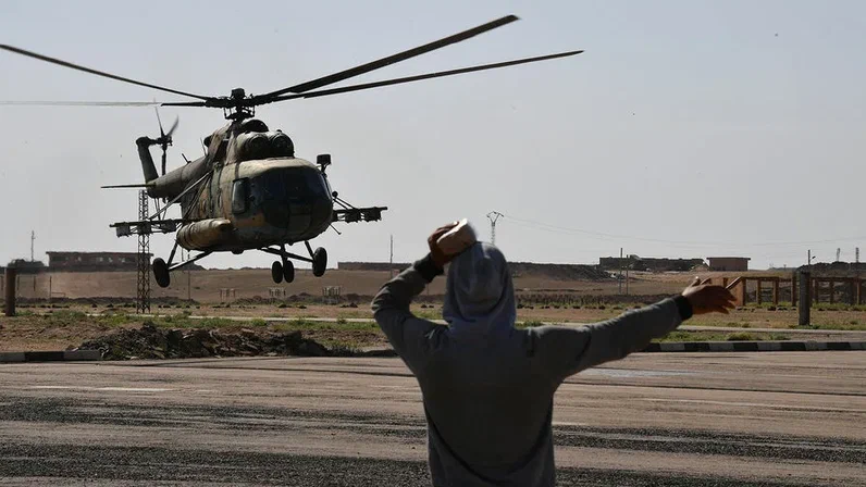 Вертолет сирийских ВС потерпел крушение во время учебного полета