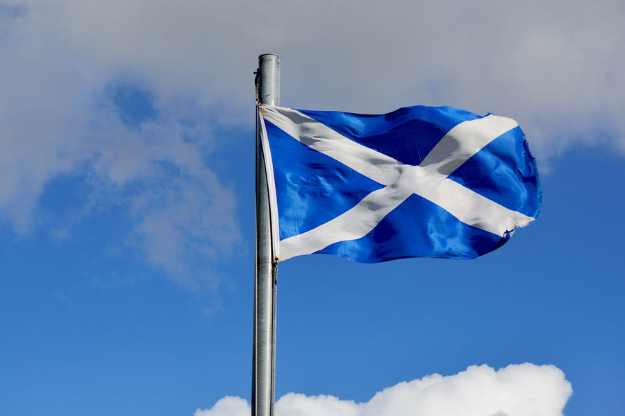флаг Шотландии фото