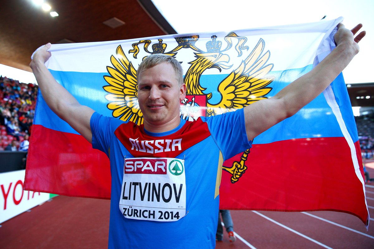 Бронзовый призер чемпионата Европы 2014 года в метании молота российский легкоатлет Сергей Литвинов