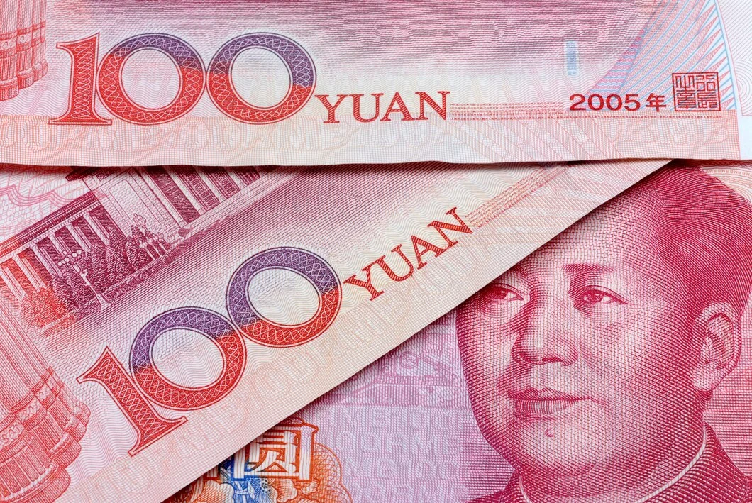 Китайские бумажные деньги 100 юаней