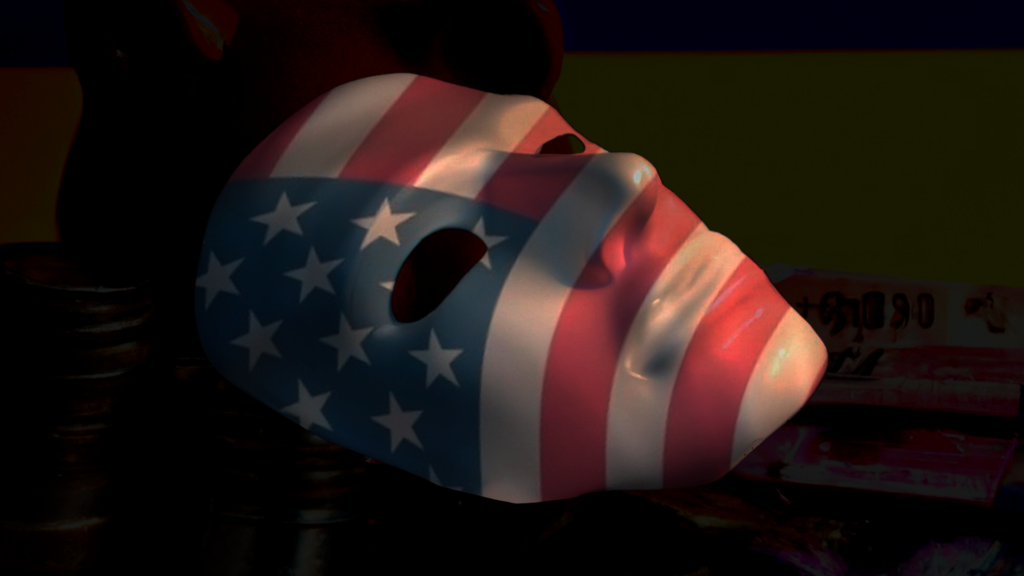 Маска с флагом США