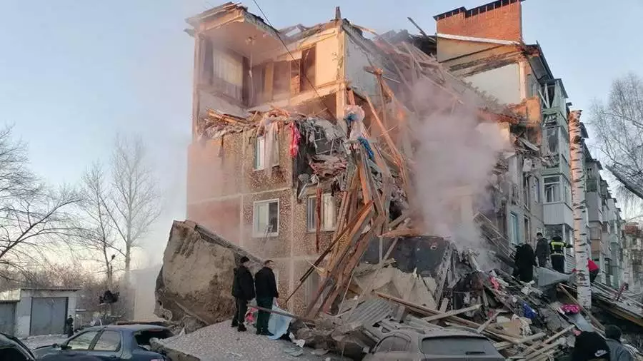 Фото дома, пострадавшего от взрыва газа в результате утечки