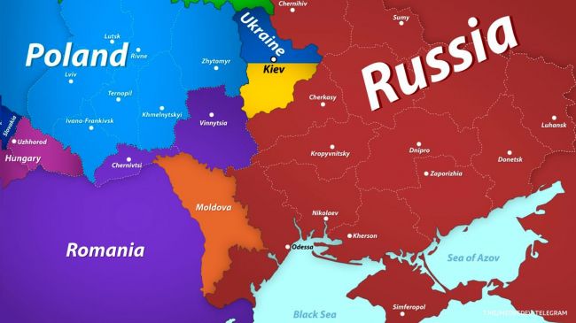 Украина, которую поделили Россия, Польша, Венгрия и Румыния