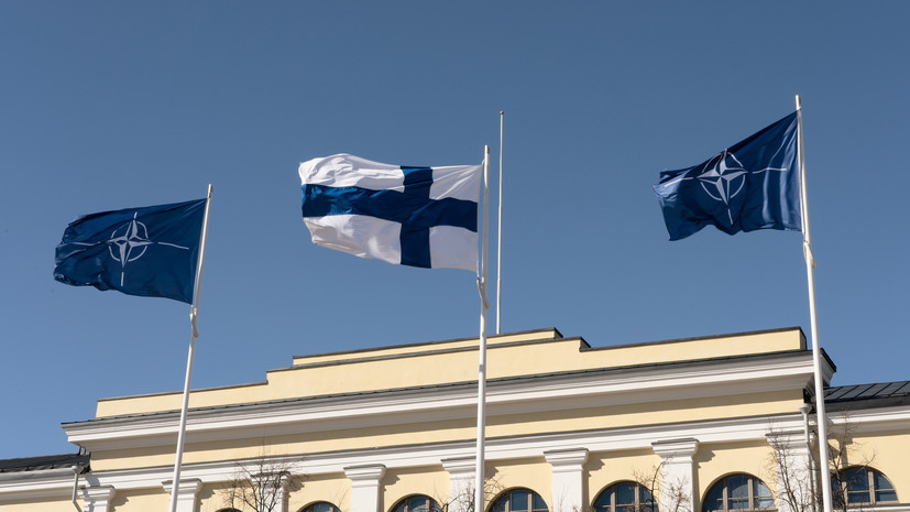 Фото флаг Финляндии