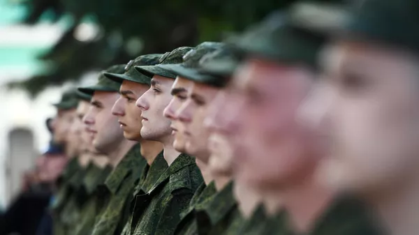 Солдаты в строю