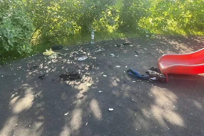 Подросток сгорел на детской площадке в Москве