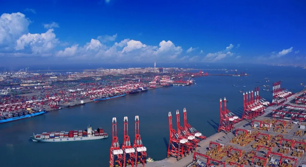 порт в Китае