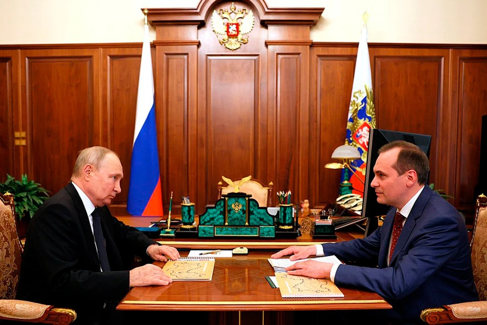 Путин встретился в главой Мордовии