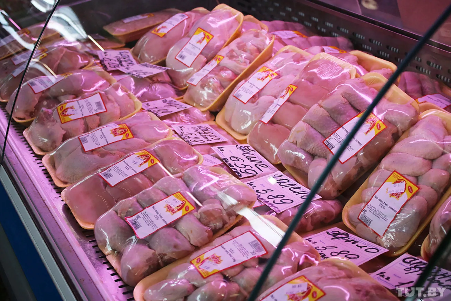 Куриное мясо в магазине