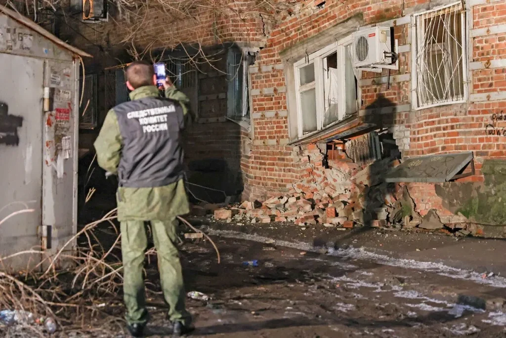 Разрушенный дом в Ростове-на-Дону